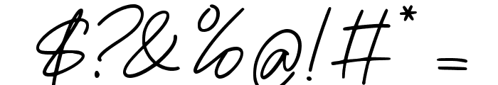 Doria Signature Font OTHER CHARS