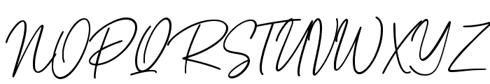 Doria Signature Font UPPERCASE