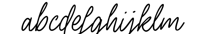 Doria Signature Font LOWERCASE