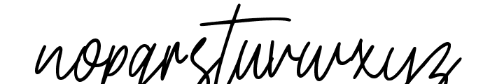 Doria Signature Font LOWERCASE