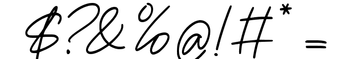 DoriaSignature Font OTHER CHARS