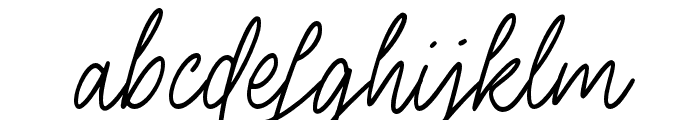 DoriaSignature Font LOWERCASE