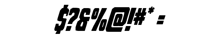 Dorian Gore Super-Italic Font OTHER CHARS