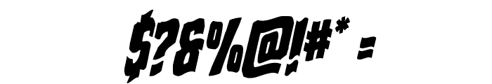 Dorian Gore Wavy 2 Italic Font OTHER CHARS