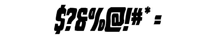 Dorian Gore Wavy Italic Font OTHER CHARS
