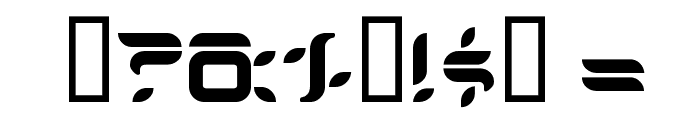 Dorisorange Alphabe Font OTHER CHARS