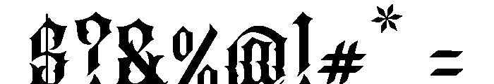 Dork Neytal Font OTHER CHARS