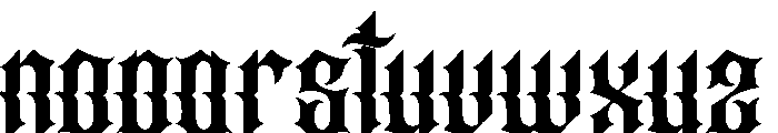 Dork Neytal Font LOWERCASE