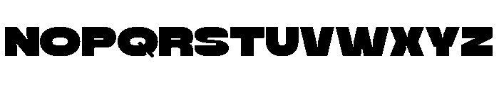Dork Raft Font UPPERCASE