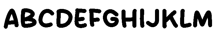 Dorky Circle Font UPPERCASE