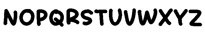 Dorky Circle Font UPPERCASE