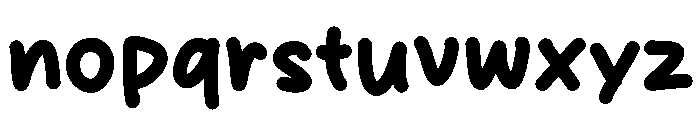 Dorky Circle Font LOWERCASE