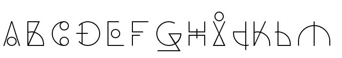 Dos Amazigh Font UPPERCASE