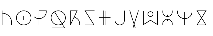 Dos Amazigh Font LOWERCASE