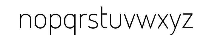 Dosis-ExtraLight Font LOWERCASE