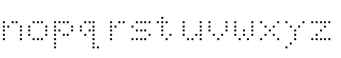 Dot Matrix Normal Font LOWERCASE