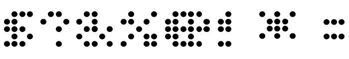 Dot Short of a Matrix Font OTHER CHARS