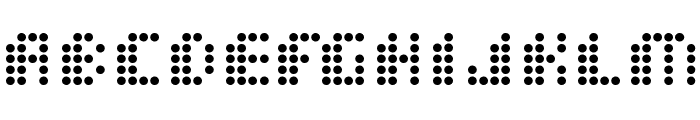 Dot Short of a Matrix Font UPPERCASE