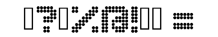 Dotfont Regular Font OTHER CHARS