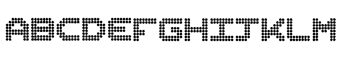Dotfont Regular Font UPPERCASE