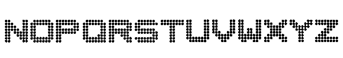 Dotfont Regular Font UPPERCASE