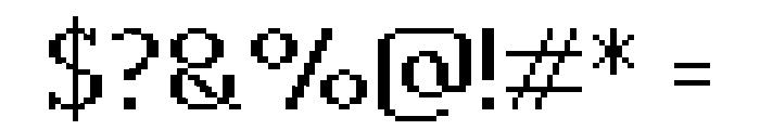 Dotrix Demo Font OTHER CHARS