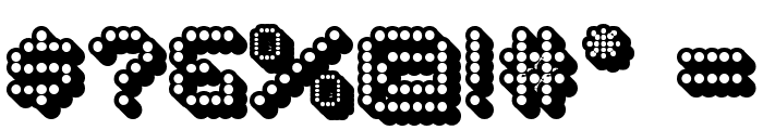 Dots All For Now 3D JL Font OTHER CHARS