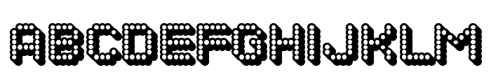 Dots All For Now 3D JL Font UPPERCASE