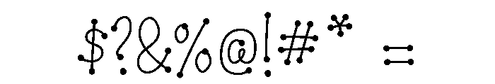 Dots of Fun Regular Font OTHER CHARS