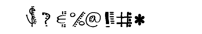 Dottie Daze Font OTHER CHARS
