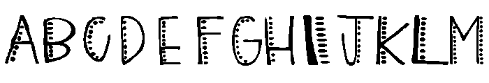 Dottie Daze Font UPPERCASE