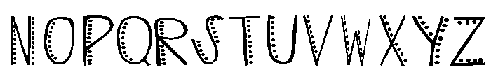 Dottie Daze Font UPPERCASE