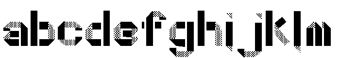 Dotty Fold Font UPPERCASE
