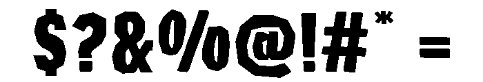 Double Action Regular Font OTHER CHARS