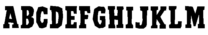 Double Action Regular Font UPPERCASE