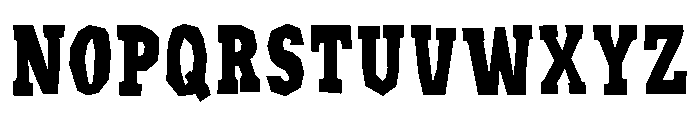 Double Action Regular Font LOWERCASE