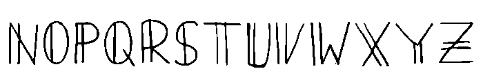 Double Neat Regular Font UPPERCASE