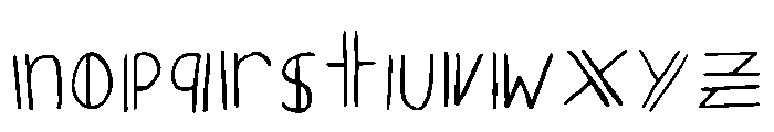Double Neat Regular Font LOWERCASE