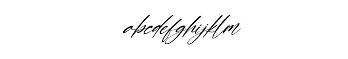 Double Signature Italic Font LOWERCASE