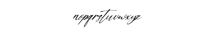 Double Signature Italic Font LOWERCASE