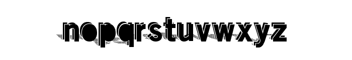 DoubleShadow Font LOWERCASE