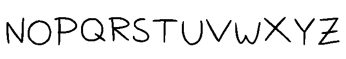 Doug Regular Font UPPERCASE