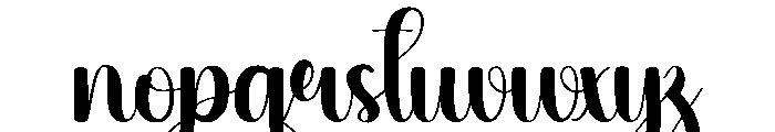 Dough Font LOWERCASE