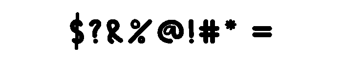 Doughnut Font OTHER CHARS