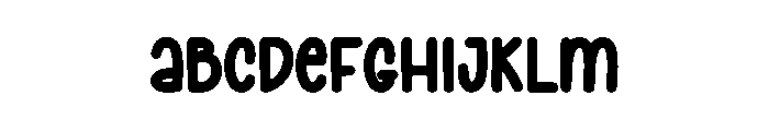 Doughnut Font UPPERCASE