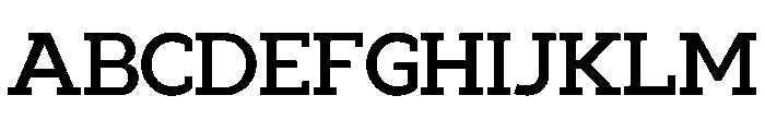 Doughty Bold Trial Font UPPERCASE