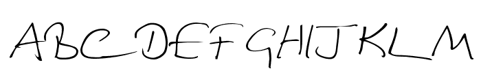 Douglas Adams Hand Font UPPERCASE