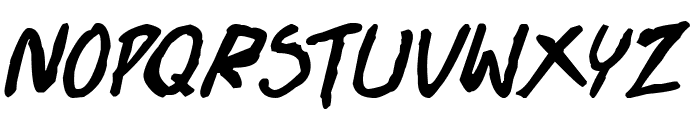 Doujinshi Pro Bold Italic Font LOWERCASE