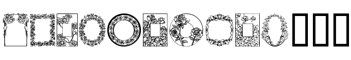 Dover Floral Font LOWERCASE
