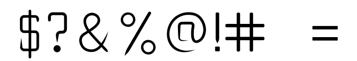 DownCity-Regular Font OTHER CHARS